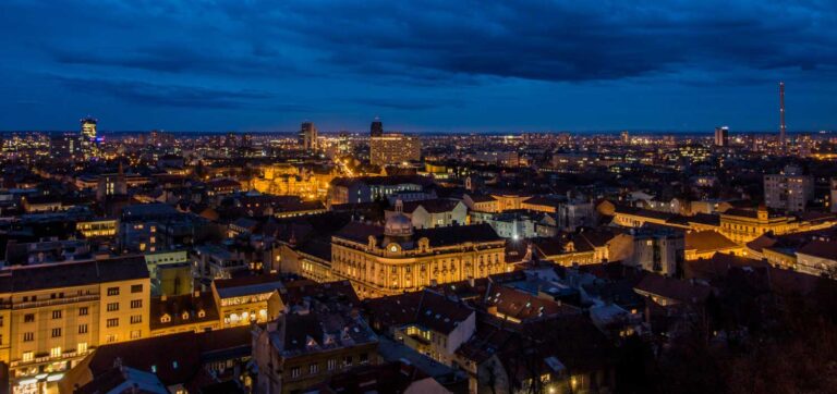Zagreb at night