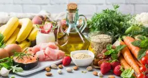 Foods that help with depresion -ilustration