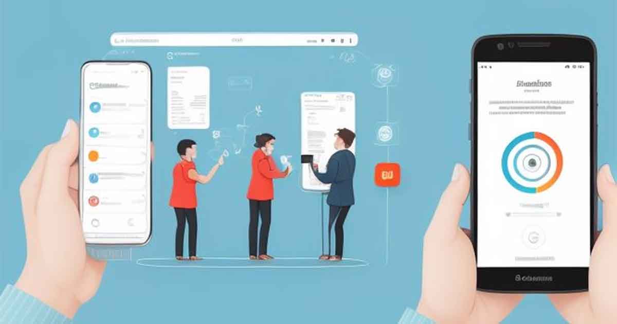 Graphic step by step procedure how to create mobile application