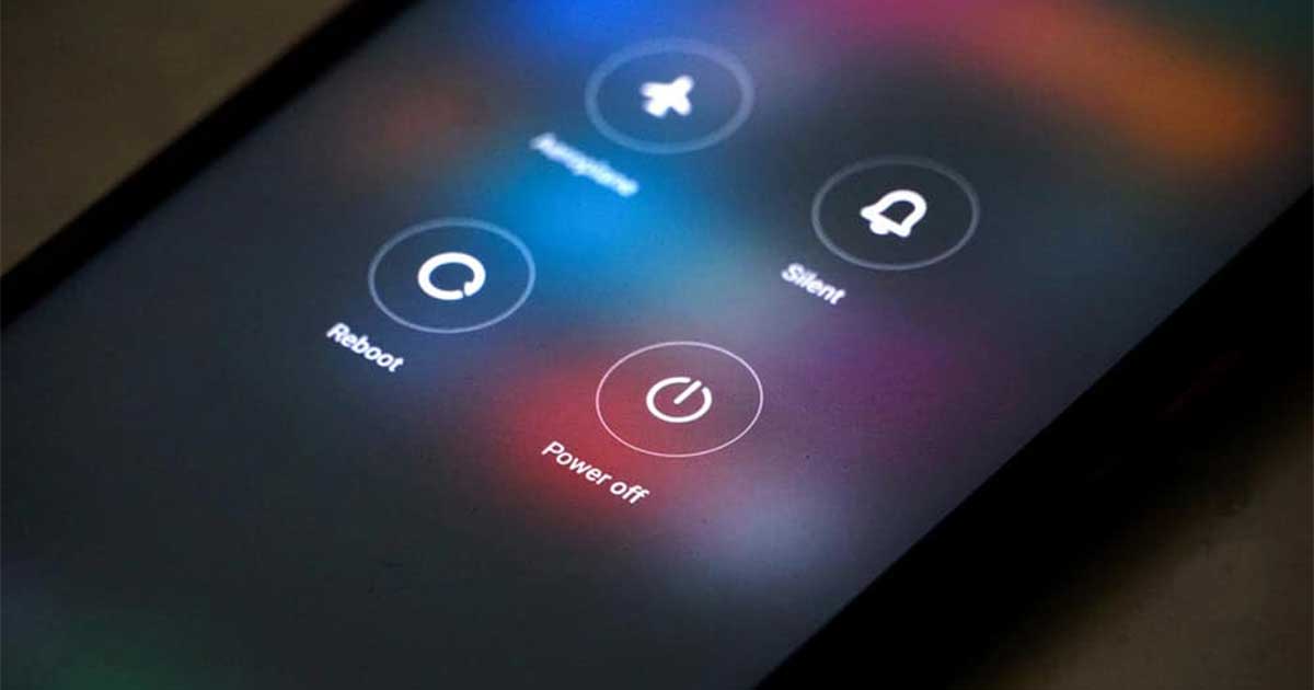 Slika ekrana mobilnog telefona za resetiranje
