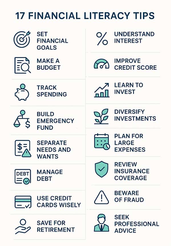 financial-literaly-tips Financial literacy 17 tips