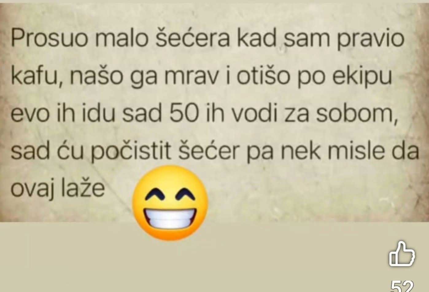 Prosuo sam malo šećera