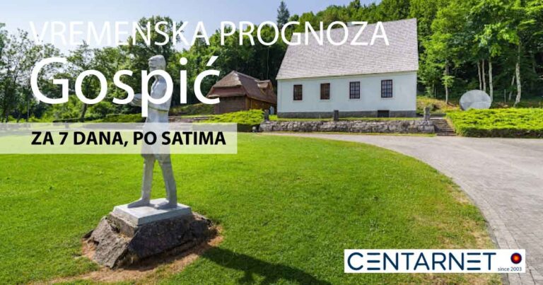 Gospić vrijeme - Klimatski pregled i vremenska prognoza za 7 dana po satima 3 Gospić vrijeme, vremenska prognoza za 7 dana i klimatski pregled
