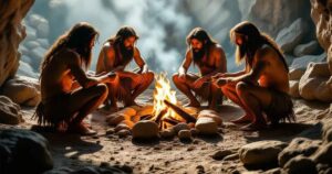 Povijest: Kameno doba - ilustracija