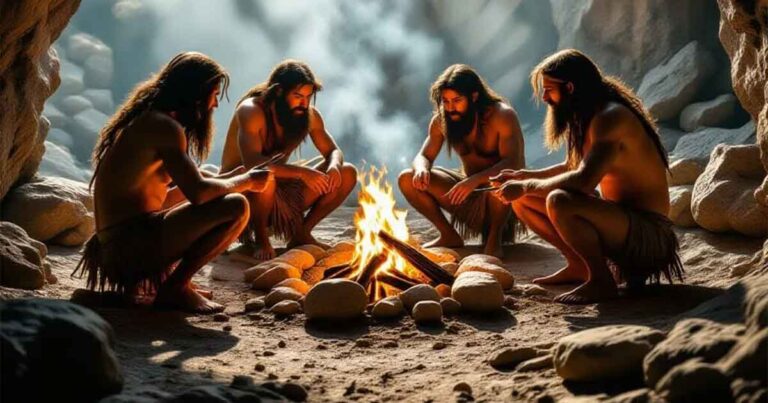 Povijest: Kameno doba - ilustracija